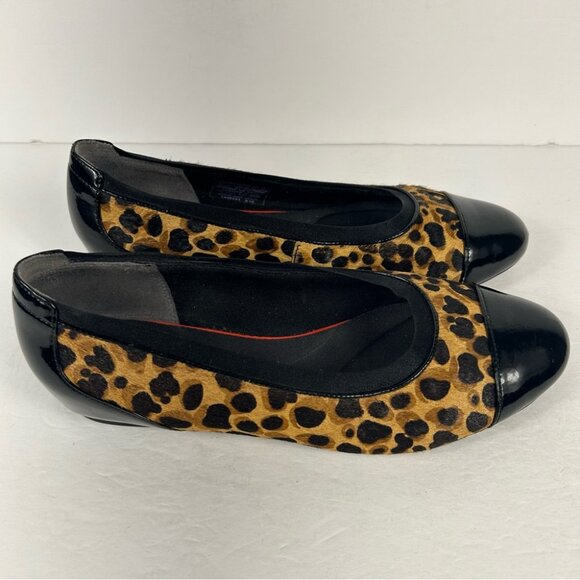 ❤️ Leopard Print Flats with Black Toe 8 - Picture 5 of 6